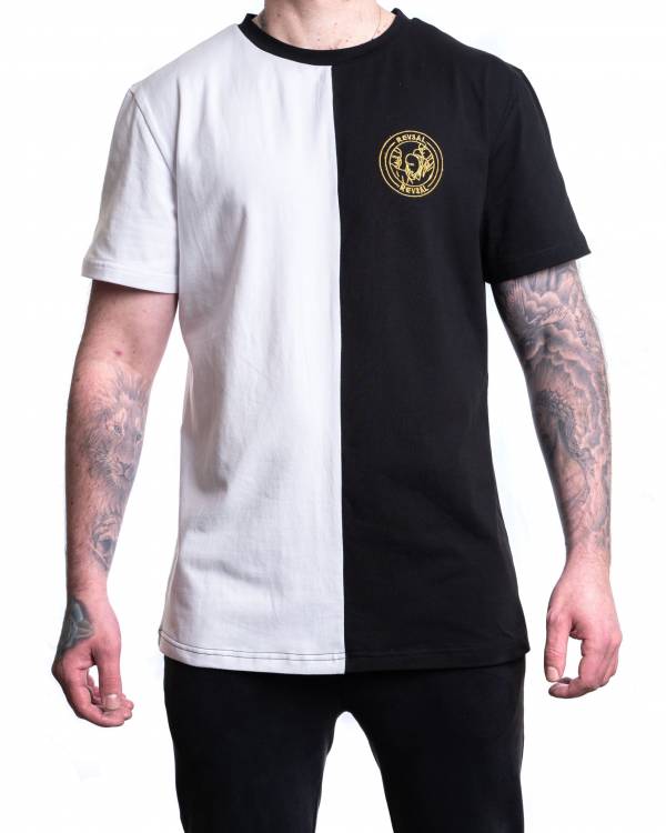Mens White & Black T-Shirt