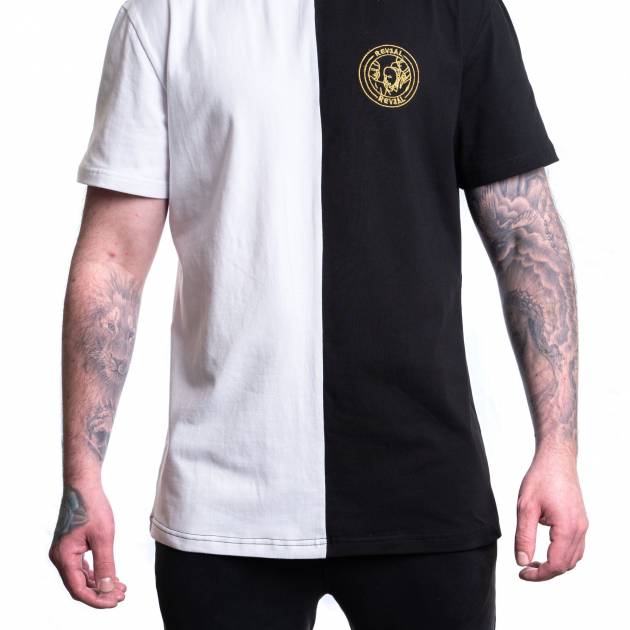 Mens White & Black T-Shirt