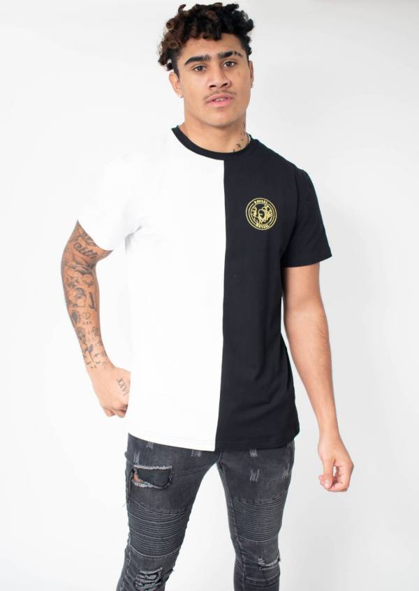 Mens White & Black T-Shirt - Image 6