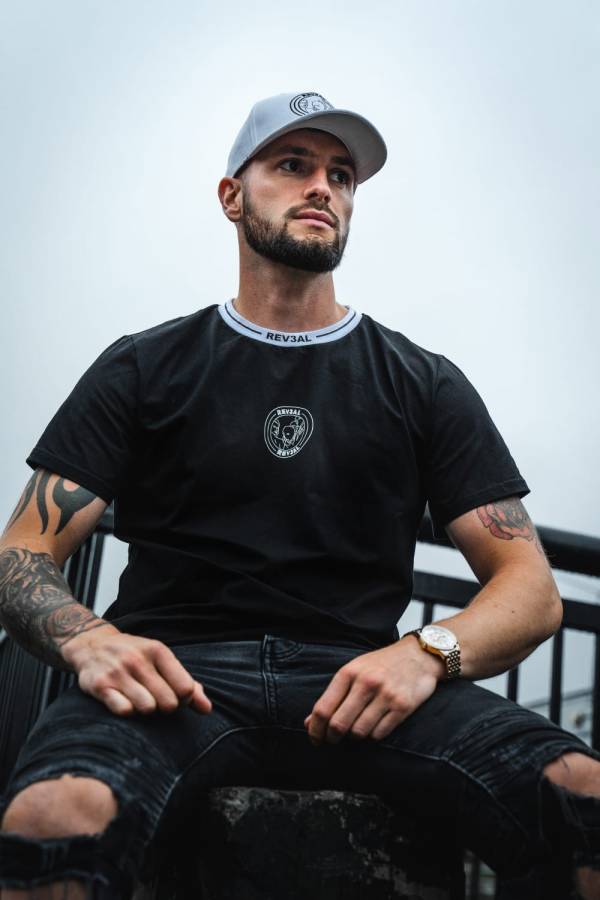 Mens Black T-Shirt - Image 4