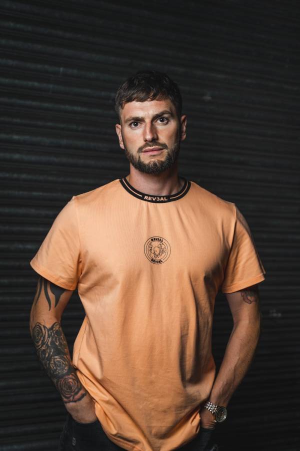 Mens Peach T-Shirt - Image 4
