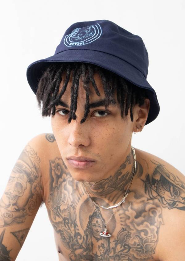 Navy Blue Bucket Hat - Image 4