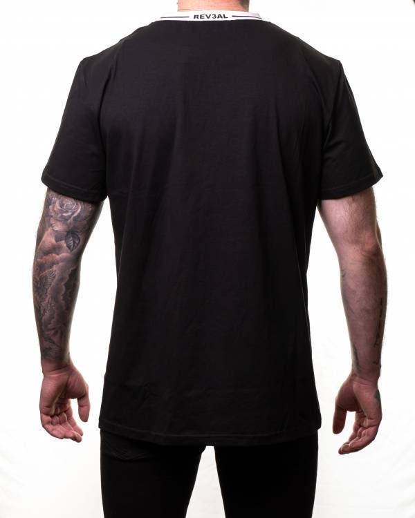 Mens Black T-Shirt - Image 2