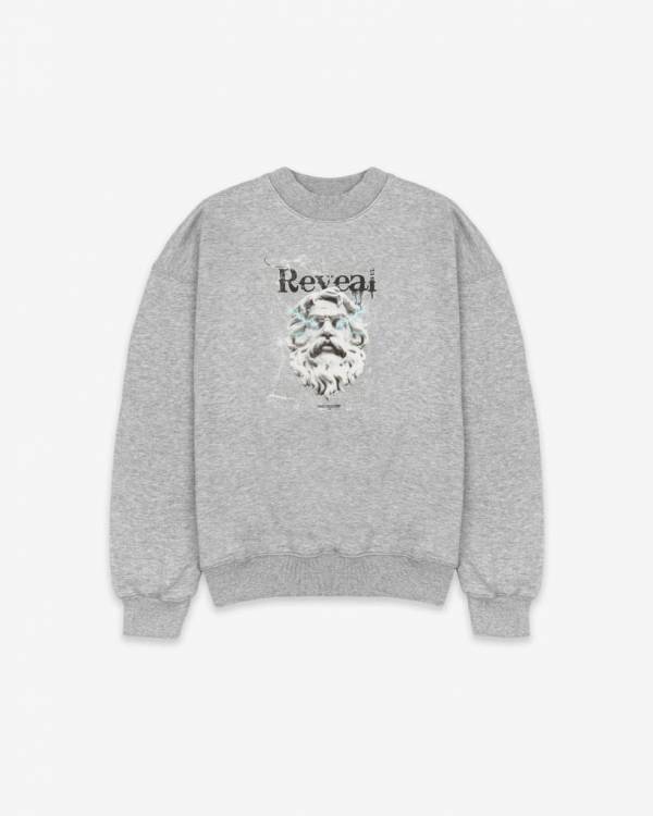 Grey Zeus Oversized Sweater