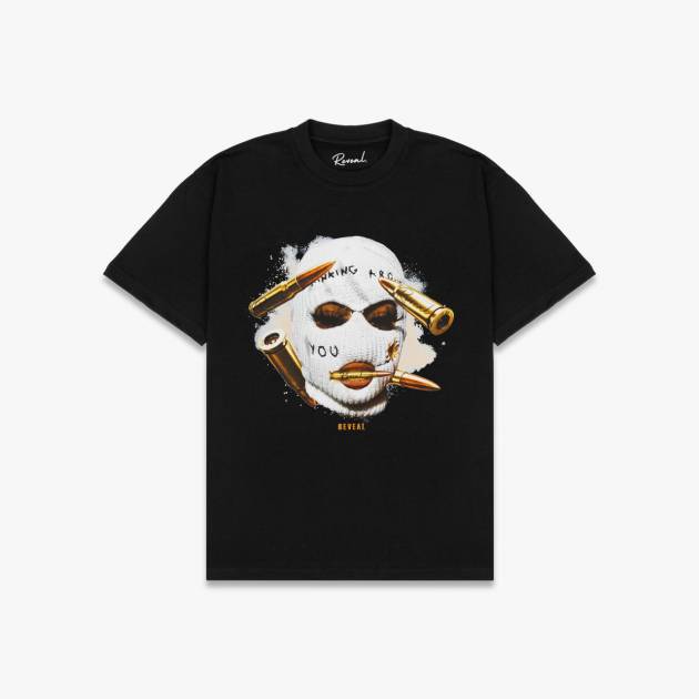Black Oversized Balaclava T-Shirt