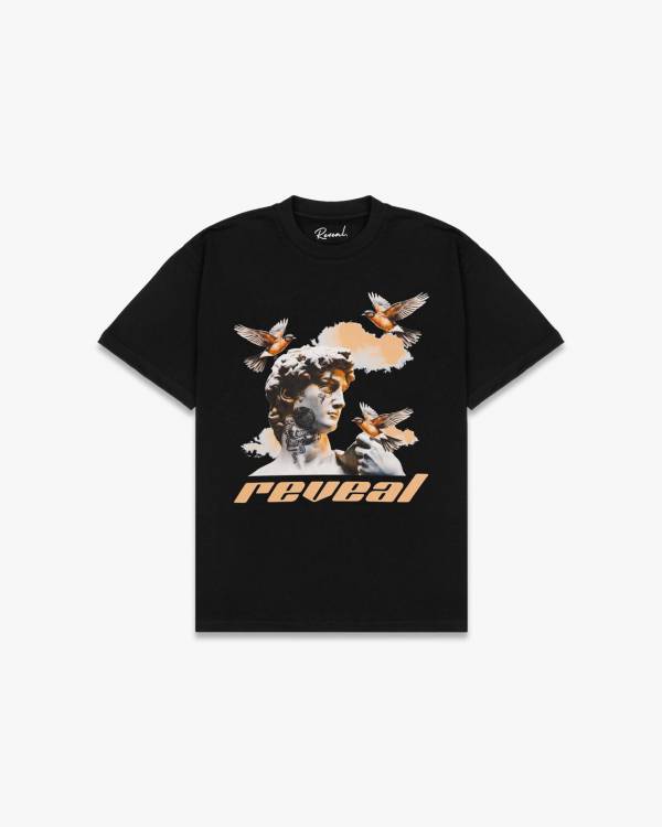Black Oversized Reveal T-Shirt