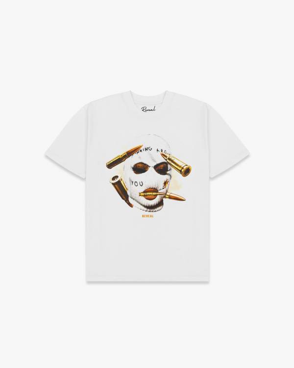 White Oversized Balaclava T-Shirt