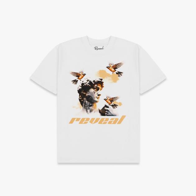 White Oversized Reveal T-Shirt