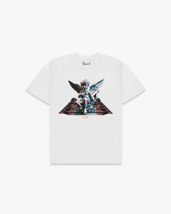 White Oversized Angel T-Shirt
