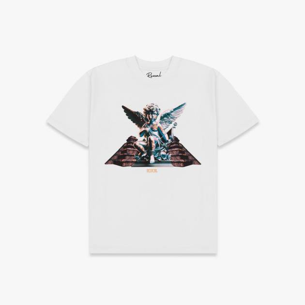 White Oversized Angel T-Shirt