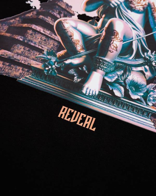 Black Oversized Angel T-Shirt - Image 6