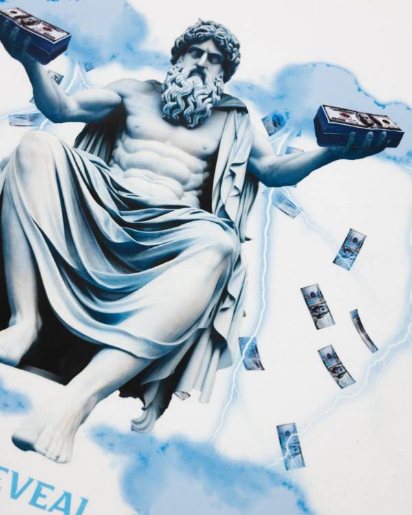 White Oversized Money T-Shirt - Image 5