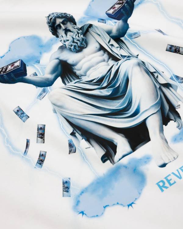 White Oversized Money T-Shirt - Image 2