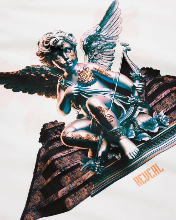 White Oversized Angel T-Shirt - Image 2
