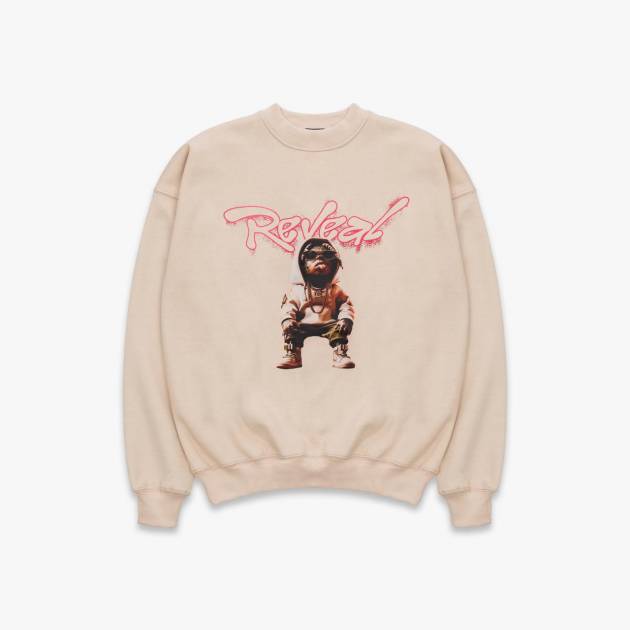 Beige Hood Visionary Oversized Sweater